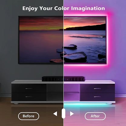 Tira de luces LED RGB con Bluetooth y control