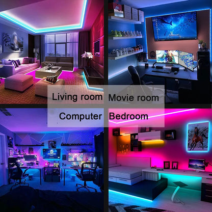 Tira de luces LED RGB con Bluetooth y control