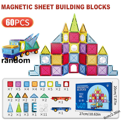 Bloques magnéticos tipo tiles (STEM)