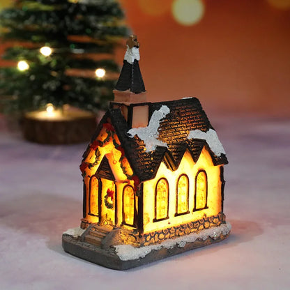 Mini casitas navideñas con luz LED