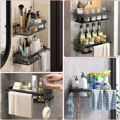 Repisa de aluminio para baño y cocina