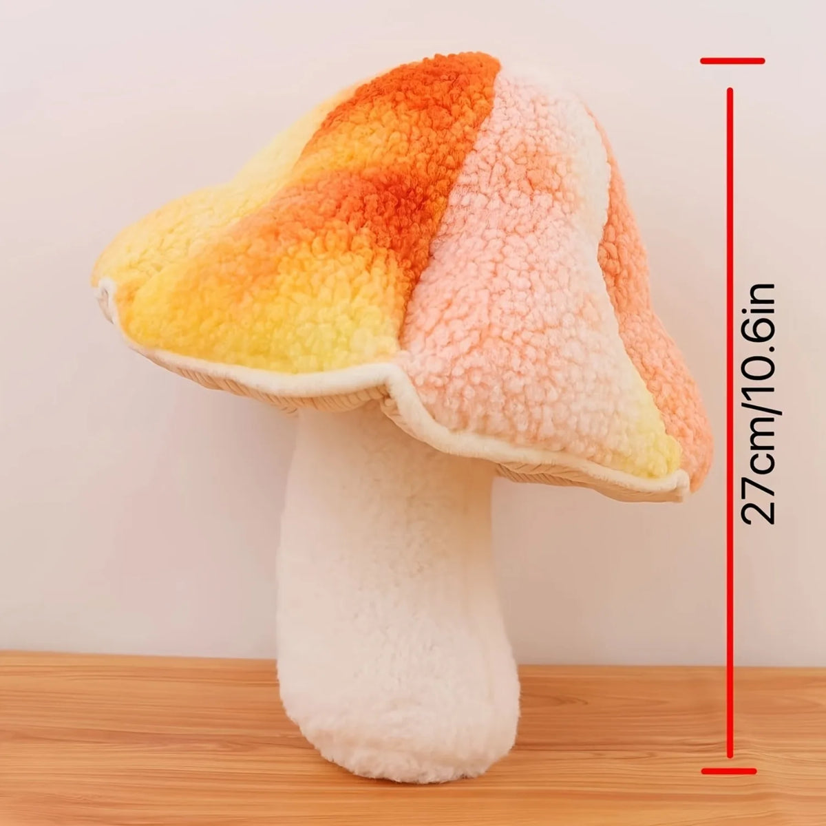 Cojín peluche de hongo