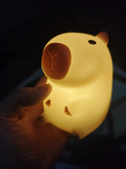 Lámpara capibara de silicona (luz de noche)