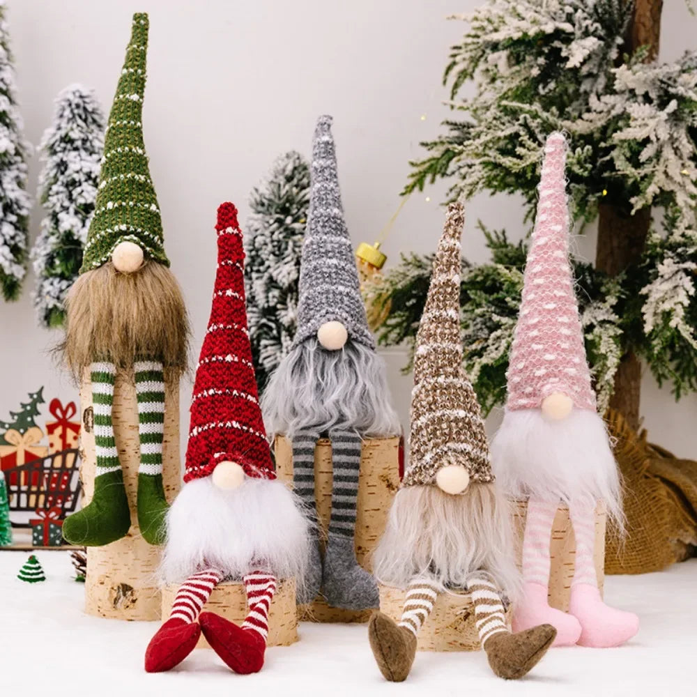 Duende navideño de peluche (gnomo)