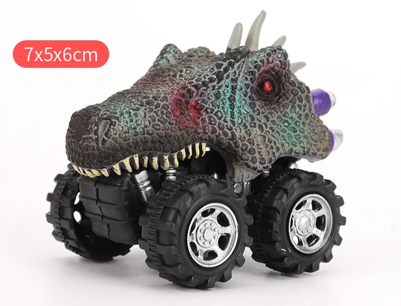 Carritos dinosaurio de fricción (monster trucks)