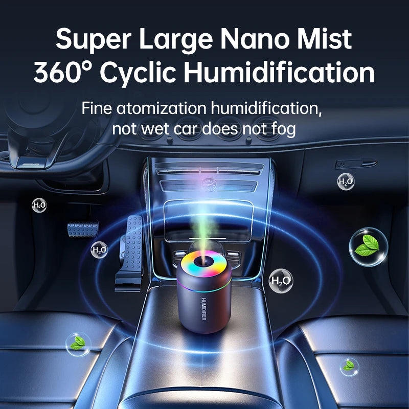 Mini humidificador difusor de aromas con luz LED