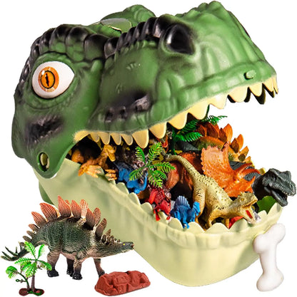 Set de 46 dinosaurios con caja