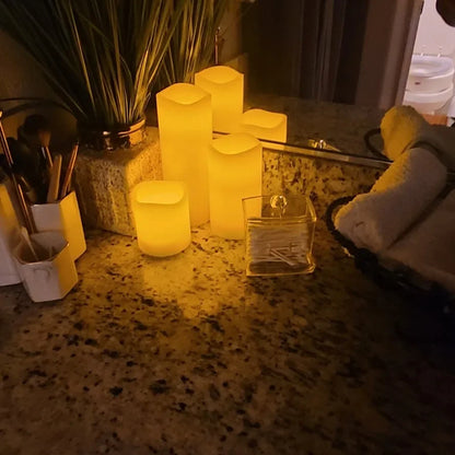 Velas LED sin llama con efecto parpadeante