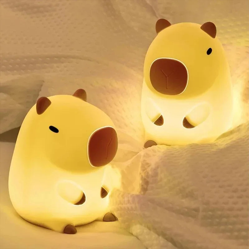 Lámpara capibara de silicona (luz de noche)