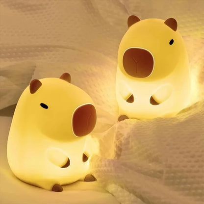 Lámpara capibara de silicona (luz de noche)