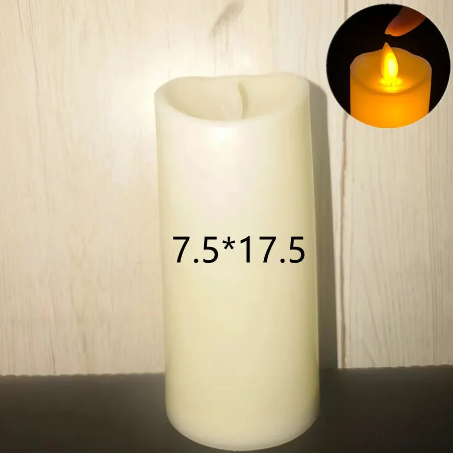 Velas LED sin llama con efecto parpadeante