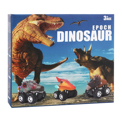 Carritos dinosaurio de fricción (monster trucks)