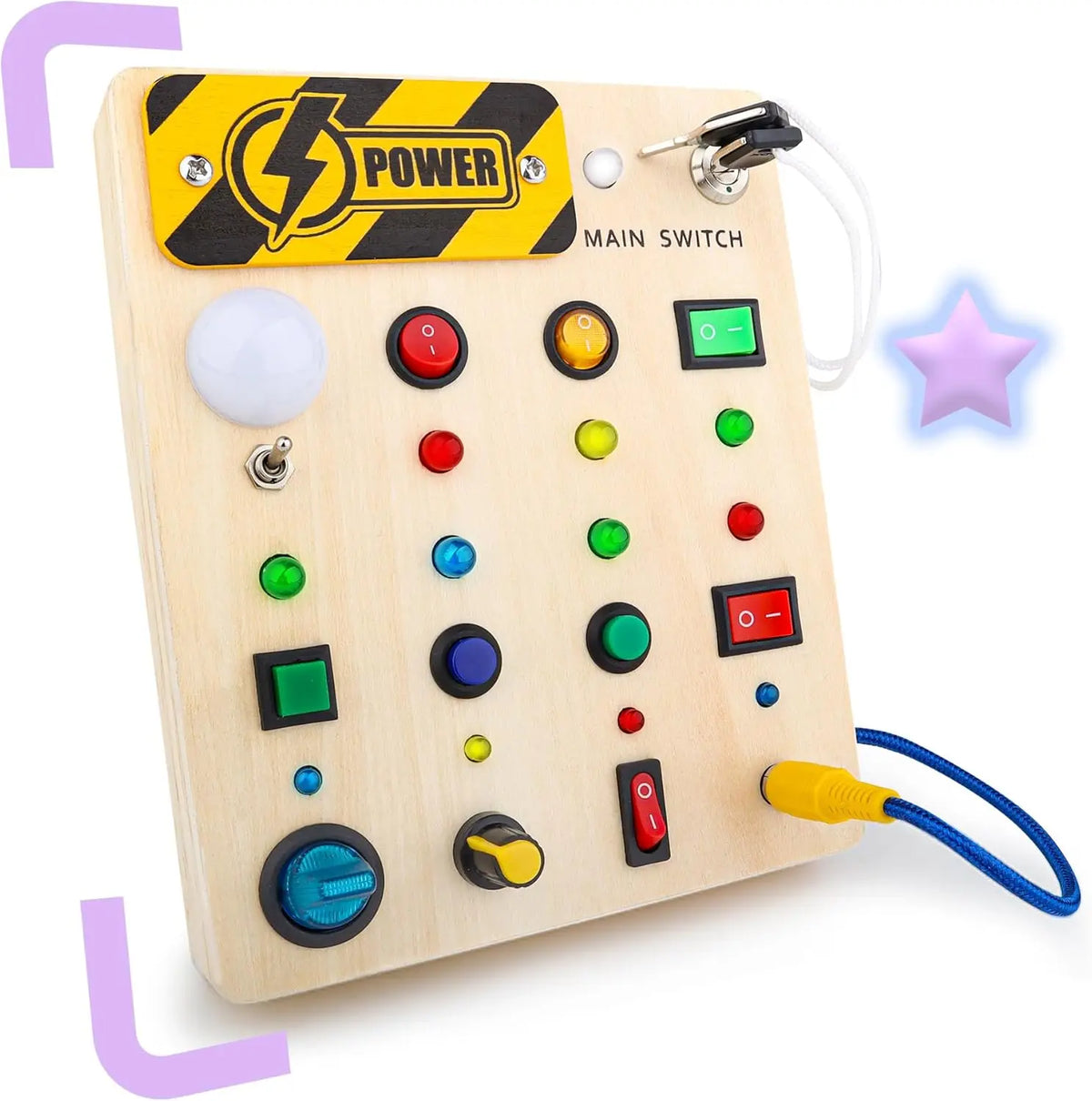 Tablero Montessori de actividades (busy board)