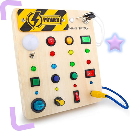 Tablero Montessori de actividades (busy board)