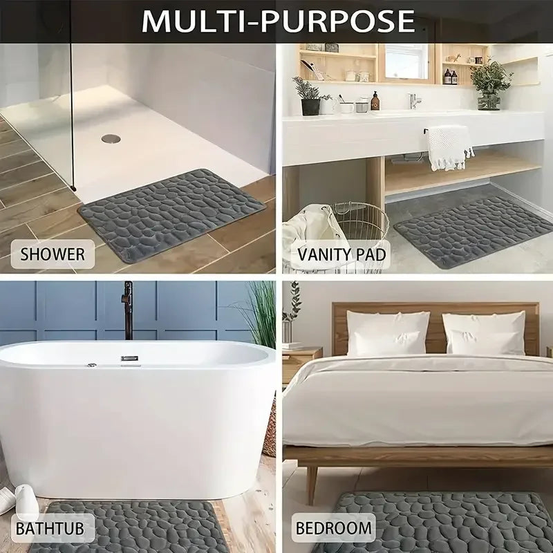 Alfombra de baño antideslizante 3D
