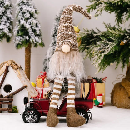 Duende navideño de peluche (gnomo)