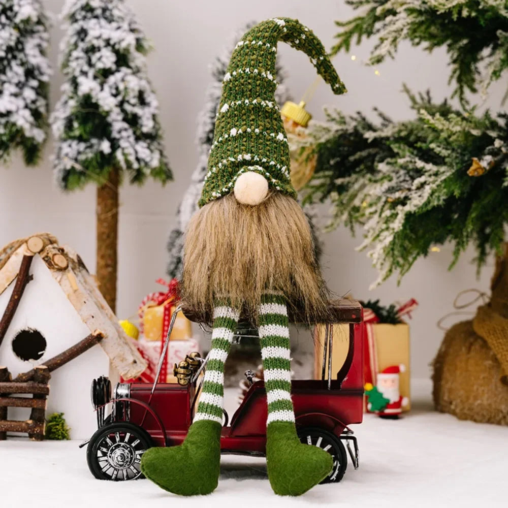 Duende navideño de peluche (gnomo)