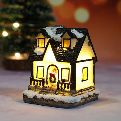 Mini casitas navideñas con luz LED