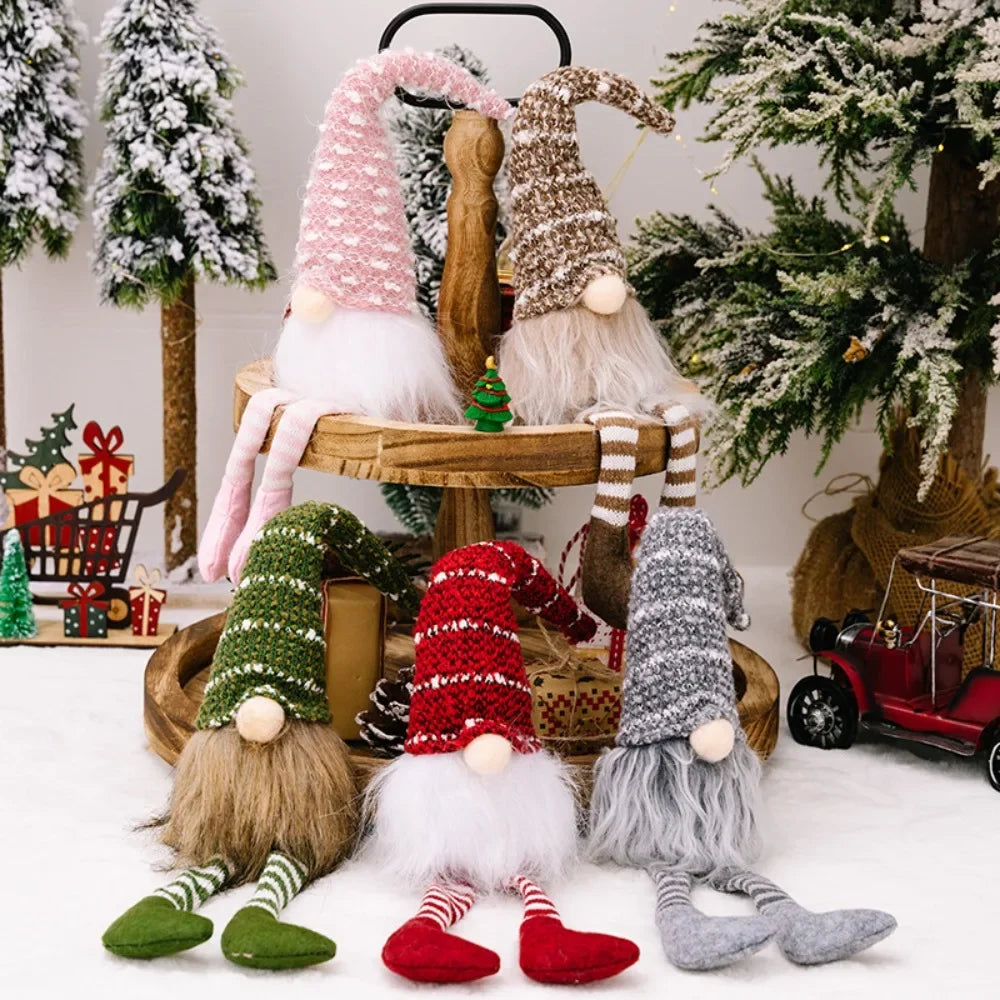Duende navideño de peluche (gnomo)