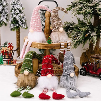 Duende navideño de peluche (gnomo)