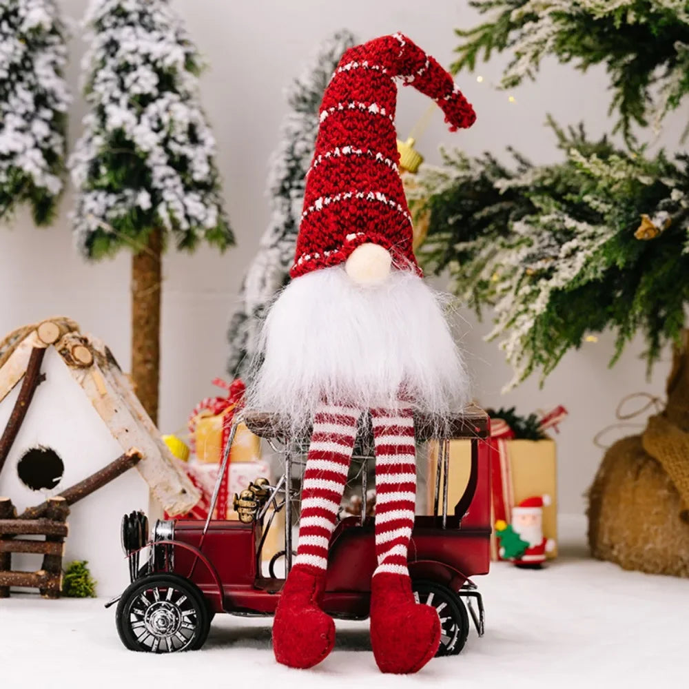 Duende navideño de peluche (gnomo)