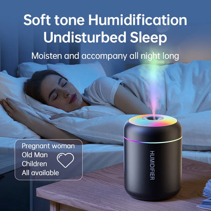 Mini humidificador difusor de aromas con luz LED