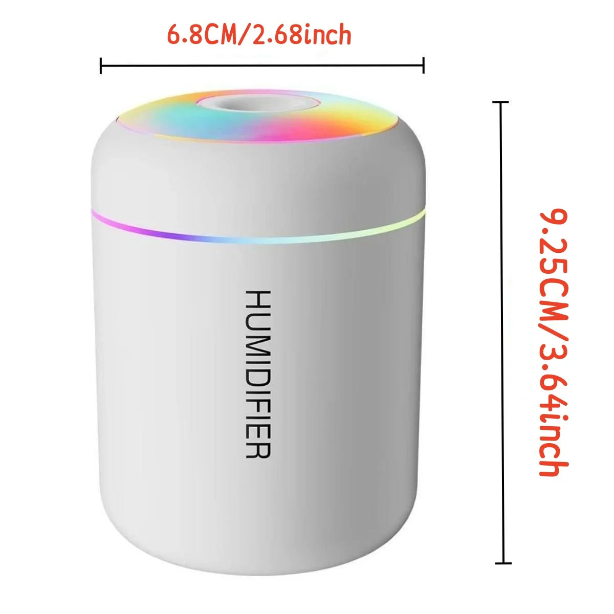 Mini humidificador difusor de aromas con luz LED