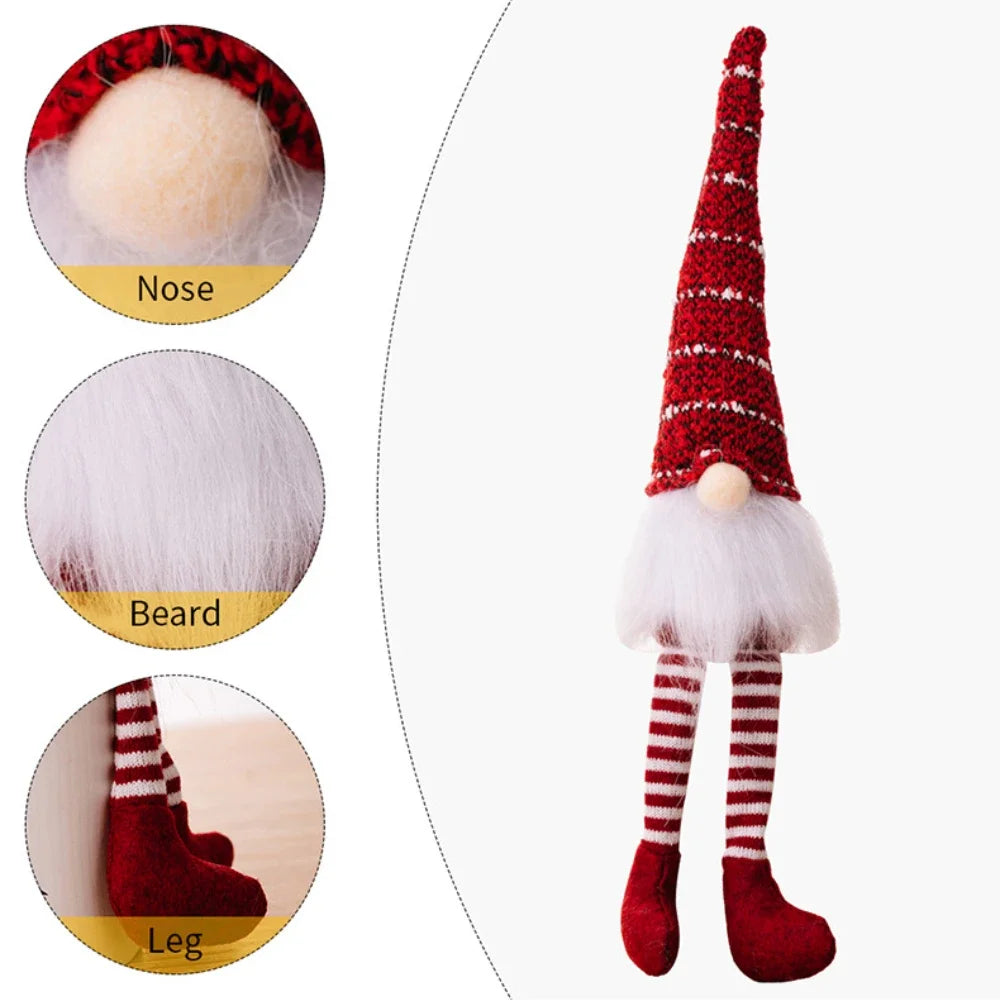 Duende navideño de peluche (gnomo)