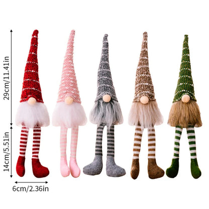 Duende navideño de peluche (gnomo)