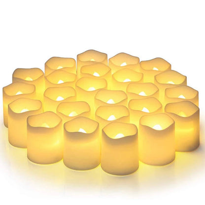 Set de 24 velitas LED sin llama