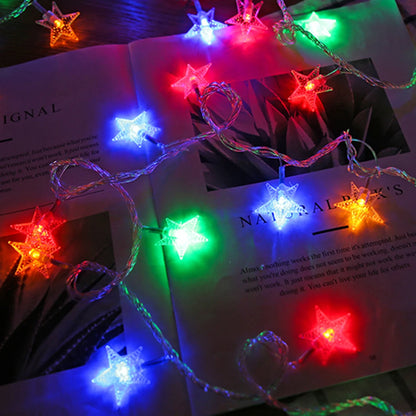 Guirnalda de estrellas LED navideña