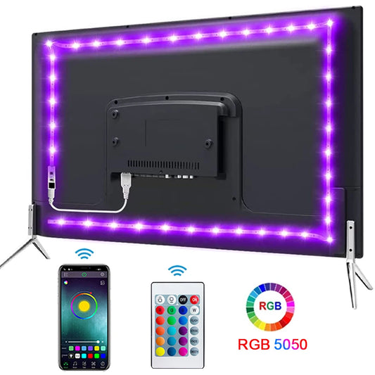 Tira de luces LED RGB con Bluetooth y control