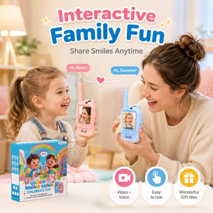Walkie talkies con video para niños (par)