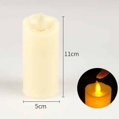Velas LED sin llama con efecto parpadeante