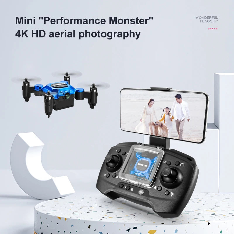 Mini dron plegable con cámara