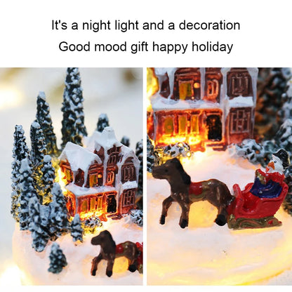 Mini casitas navideñas con luz LED