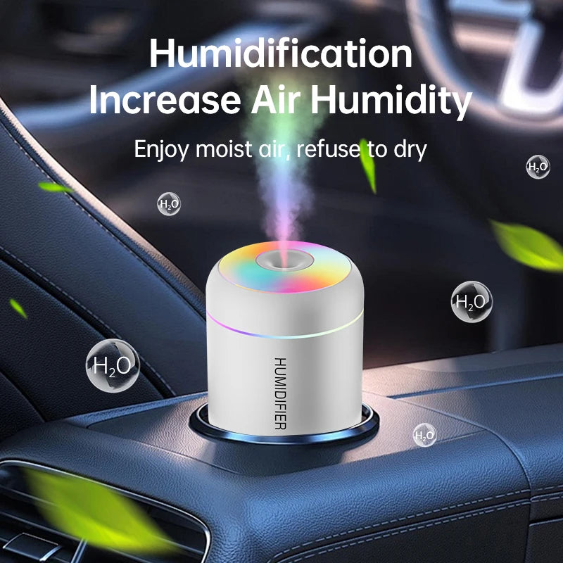 Mini humidificador difusor de aromas con luz LED