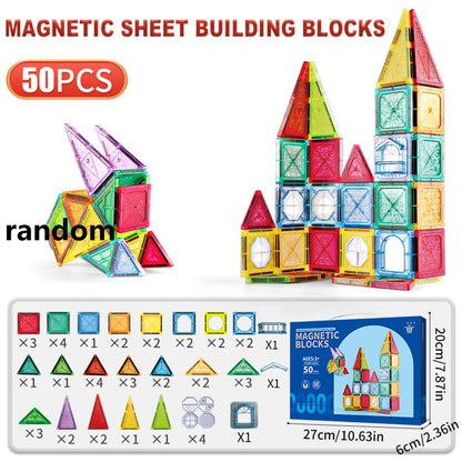Bloques magnéticos tipo tiles (STEM)