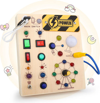 Tablero Montessori de actividades (busy board)