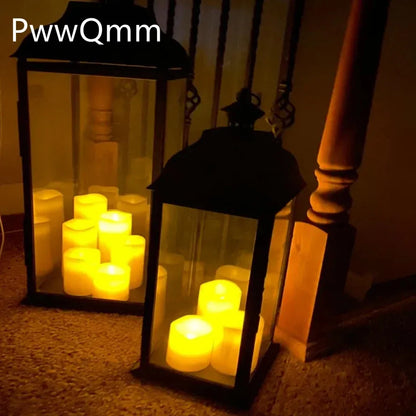 Velas LED sin llama con efecto parpadeante