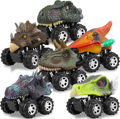 Carritos dinosaurio de fricción (monster trucks)