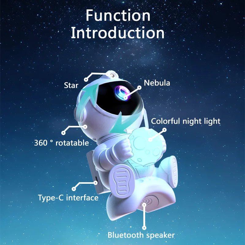 Proyector galaxia astronauta con parlante