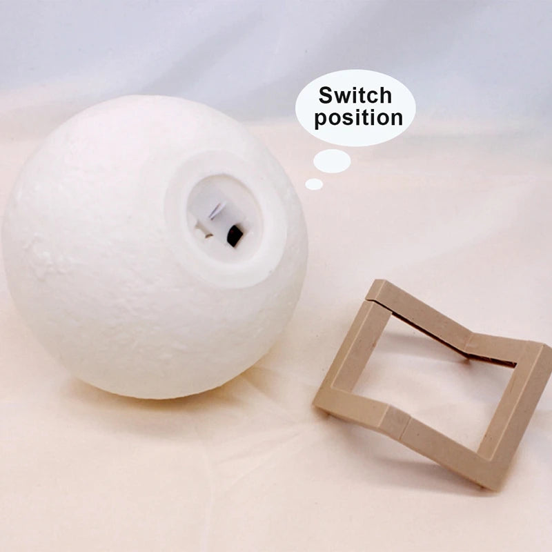 Lámpara Luna LED con base