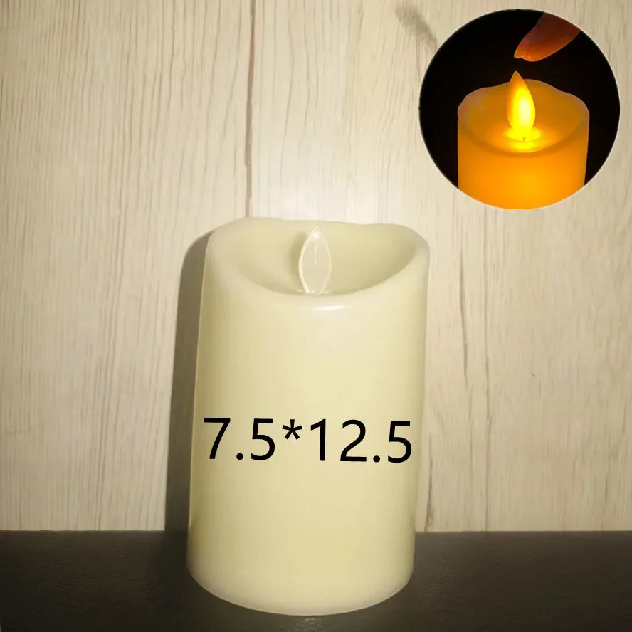 Velas LED sin llama con efecto parpadeante