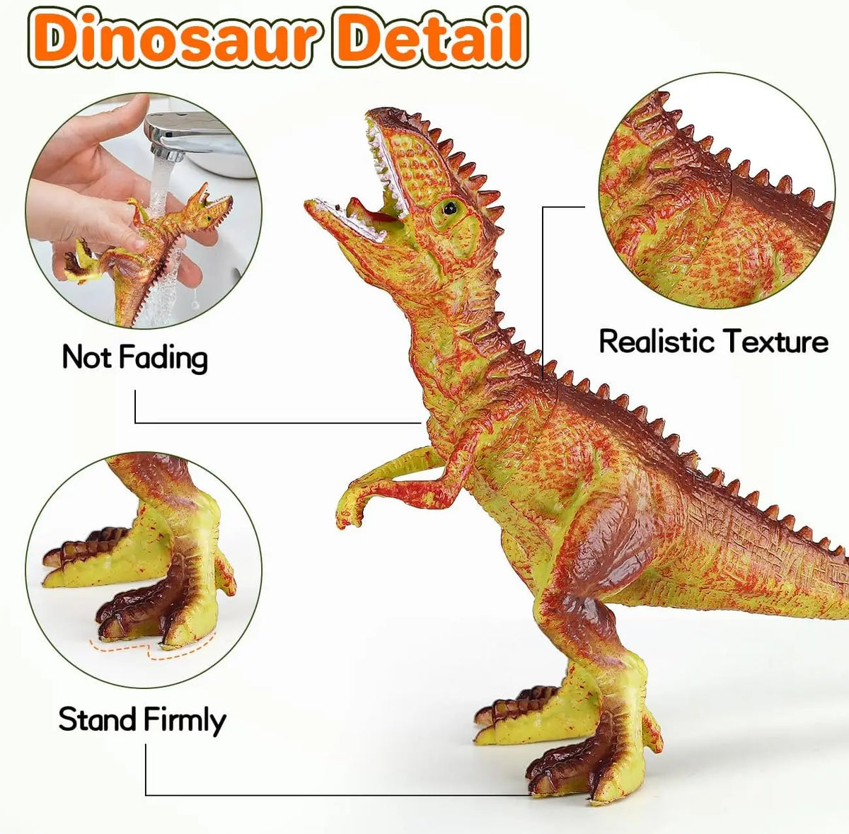 Set de 46 dinosaurios con caja