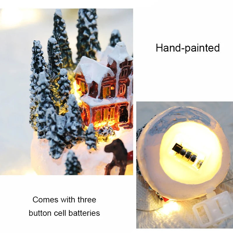Mini casitas navideñas con luz LED
