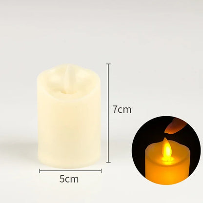 Velas LED sin llama con efecto parpadeante