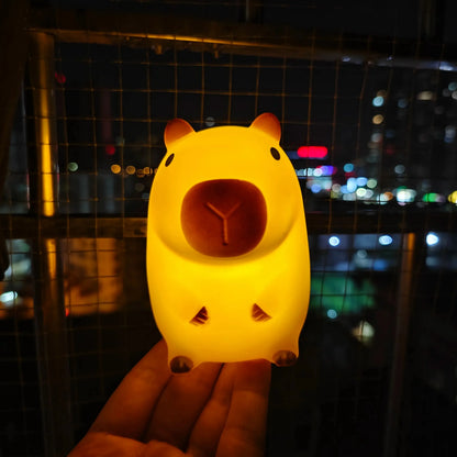Lámpara capibara de silicona (luz de noche)