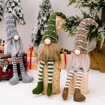 Duende navideño de peluche (gnomo)