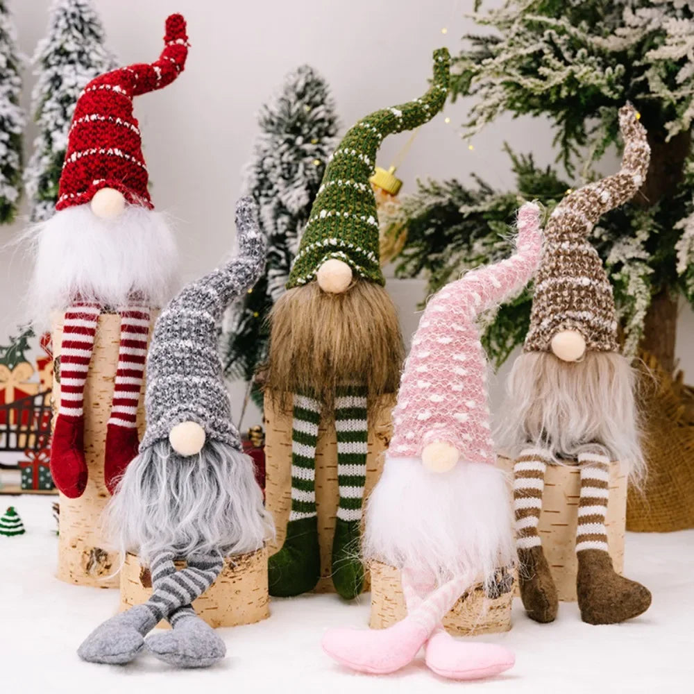 Duende navideño de peluche (gnomo)